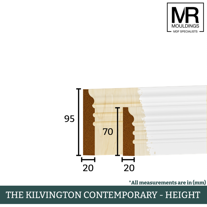 The Kilvington Contemporary Tulip Architrave-MR Mouldings Ltd