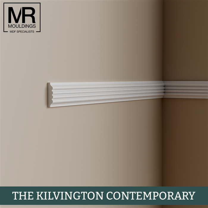 The Kilvington Contemporary Tulip Dado Rail-MR Mouldings Ltd