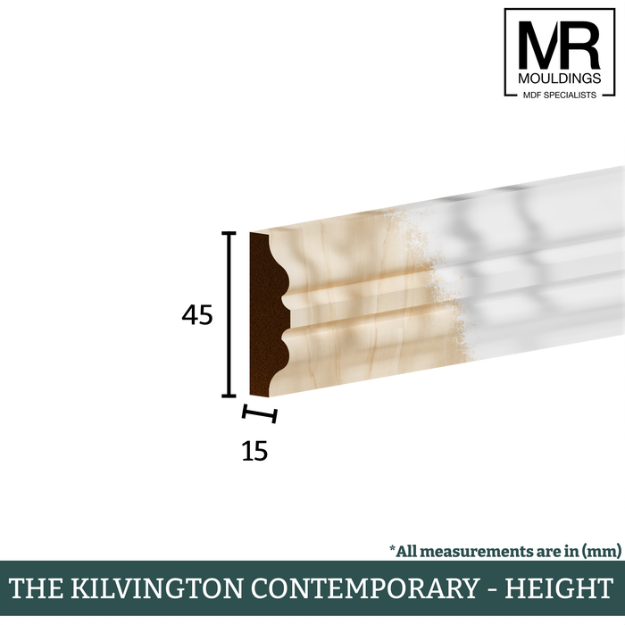The Kilvington Contemporary Tulip Panel Mould-MR Mouldings Ltd