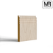 The Kilvington Contemporary Tulip Skirting Board-MR Mouldings Ltd
