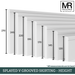 Splayed V Groove MDF Flexible Skirting Board-MR Mouldings Ltd