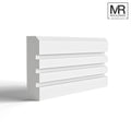 Splayed and 3x Groove MDF Architrave-MR Mouldings Ltd