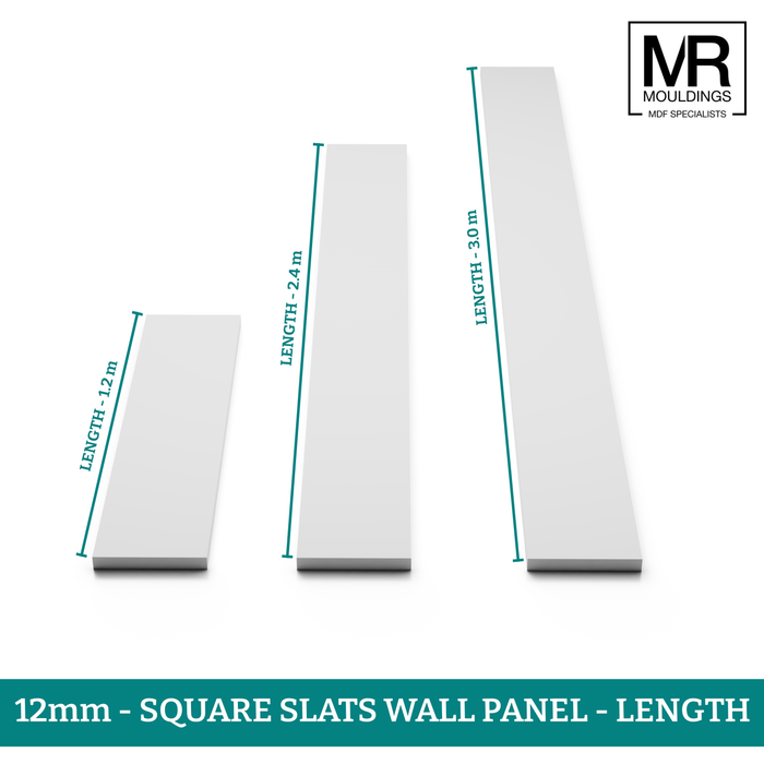12mm Square Strips Wall Panel Kit-MR Mouldings Ltd