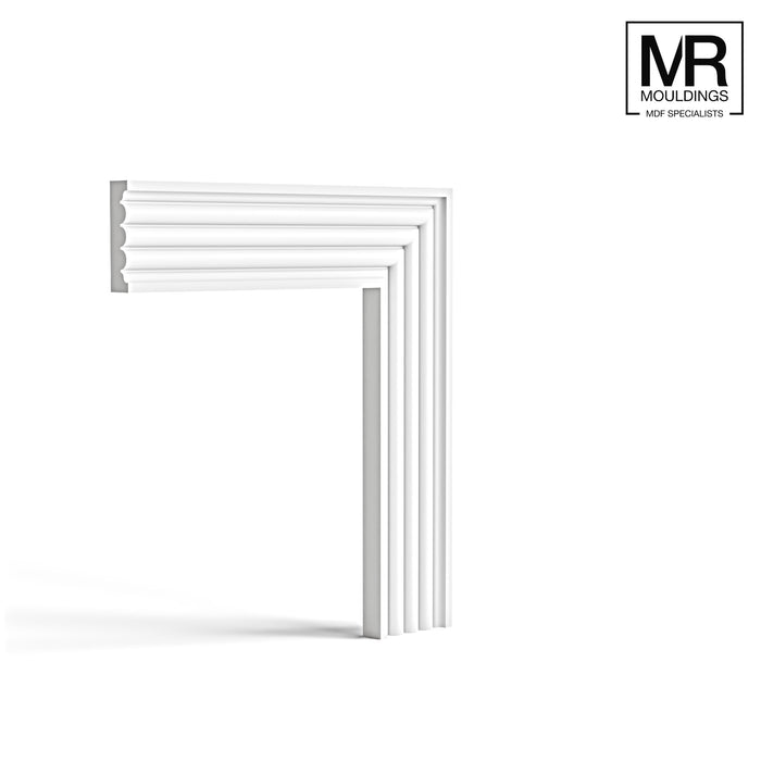 Reeded MDF Architrave-MR Mouldings Ltd