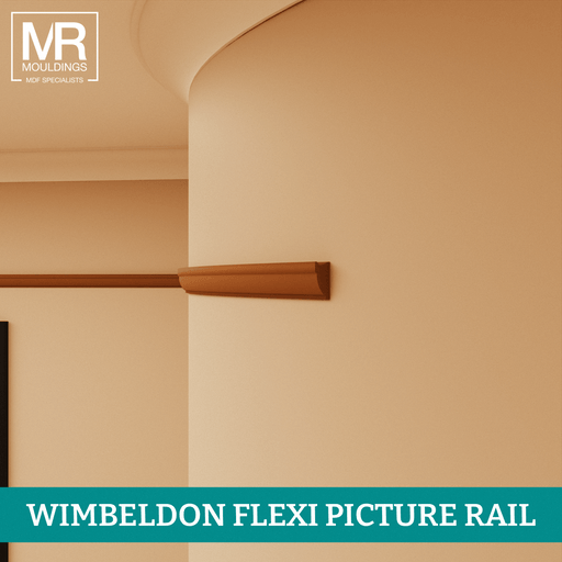 Ovolo Flexible MDF Picture Rail Mould-MR Mouldings Ltd