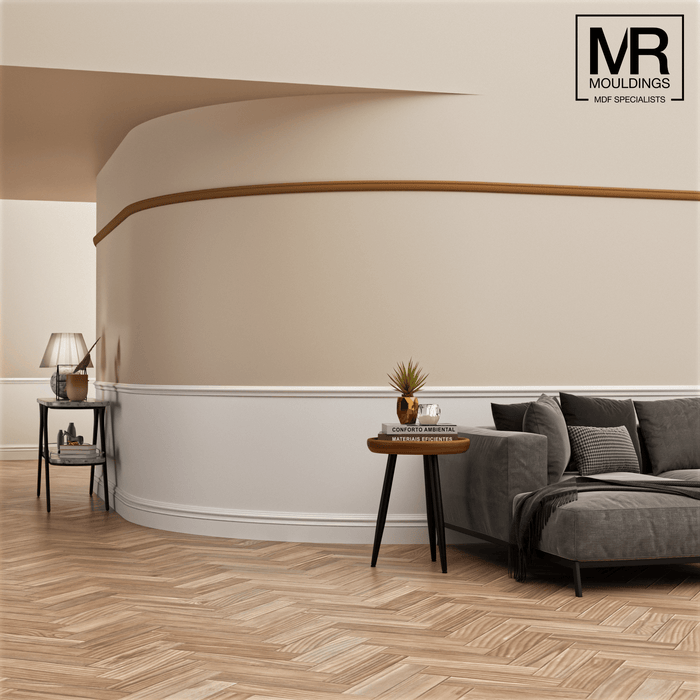 Ovolo Flexible MDF Picture Rail Mould-MR Mouldings Ltd