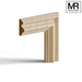 The Aysgarth Georgian Tulip Panel Mould-MR Mouldings Ltd
