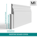 Stepped 2 MDF Skirting Cover Board-MR Mouldings Ltd
