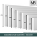Square Edge MDF Flexible Skirting Board-MR Mouldings Ltd