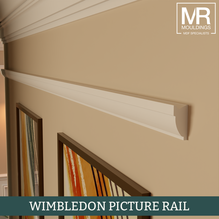 Ovolo MDF Picture Rail-MR Mouldings Ltd