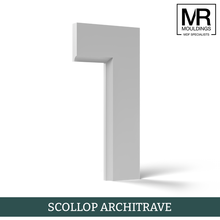 Scallop MDF Architrave-MR Mouldings Ltd