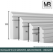 Scallop and 2x Groove MDF Architrave-MR Mouldings Ltd