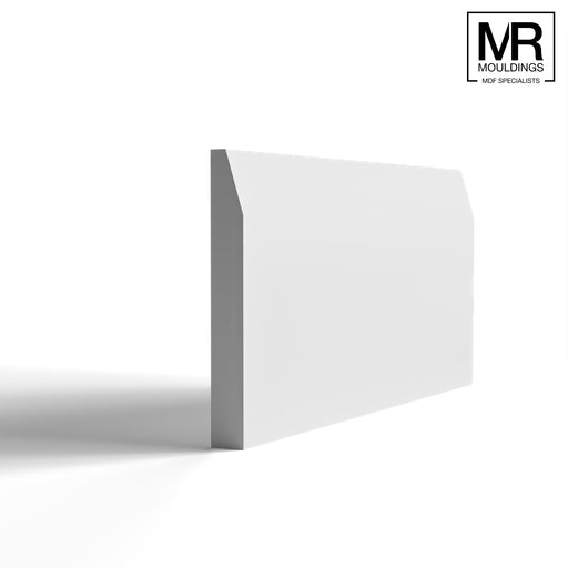Chamfered 2 MDF Skirting Board-MR Mouldings Ltd