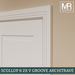 Scallop and 2x V Groove MDF Architrave-MR Mouldings Ltd