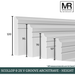 Scallop and 2x V Groove MDF Architrave-MR Mouldings Ltd