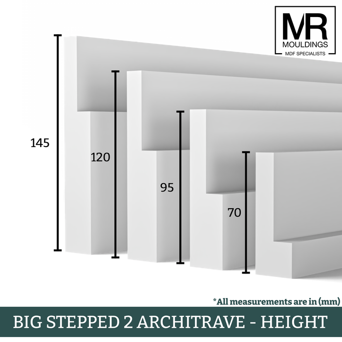 Big Stepped 2 MDF Architrave-MR Mouldings Ltd