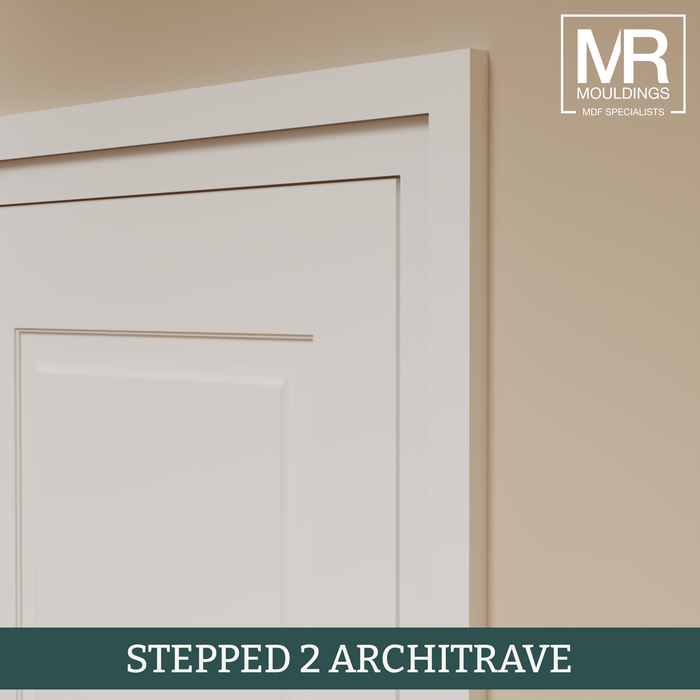 Stepped 2 MDF Architrave-MR Mouldings Ltd