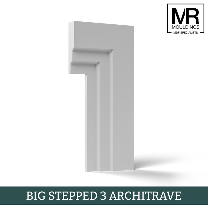 Big Stepped 3 MDF Architrave-MR Mouldings Ltd