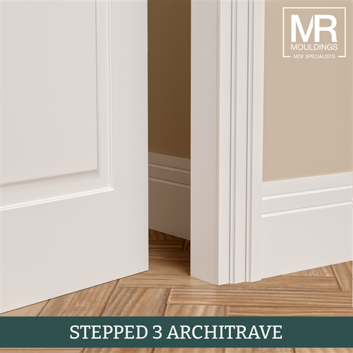 Stepped 3 MDF Architrave-MR Mouldings Ltd