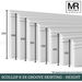 Scallop and 2x Groove MDF Skirting Board-MR Mouldings Ltd