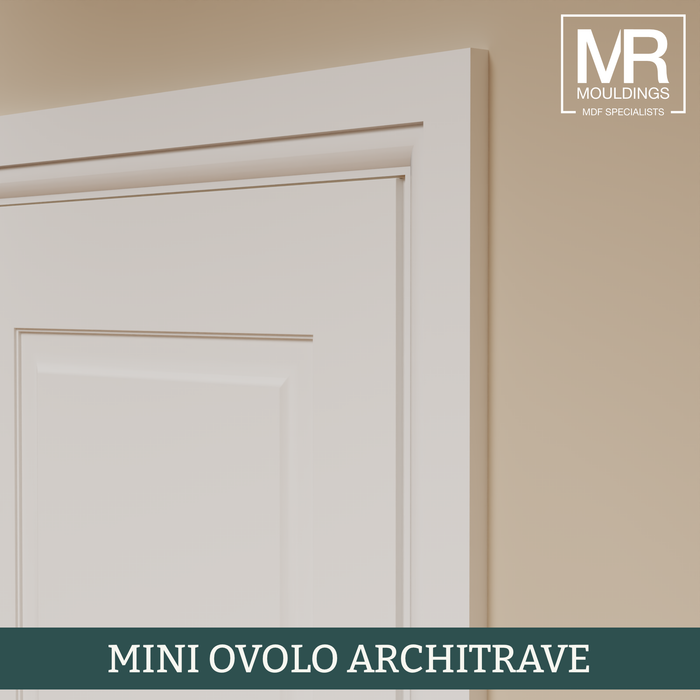 Mini Ovolo MDF Architrave-MR Mouldings Ltd