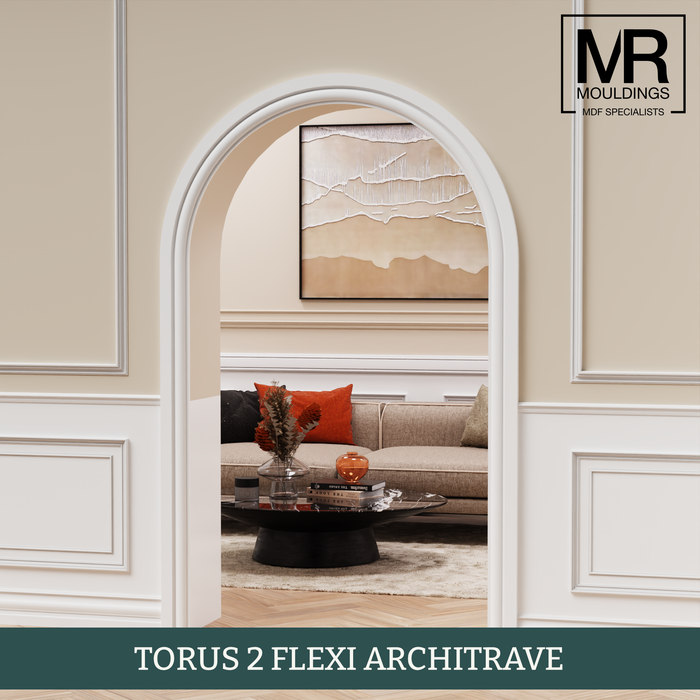 Torus 2 Flexible MDF Architrave Board-MR Mouldings Ltd