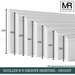 Scallop and V Groove MDF Skirting Board-MR Mouldings Ltd