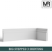 Big Stepped 3 MDF Skirting Board-MR Mouldings Ltd