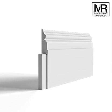 Georgian 2 MDF Skirting Cover Board-MR Mouldings Ltd