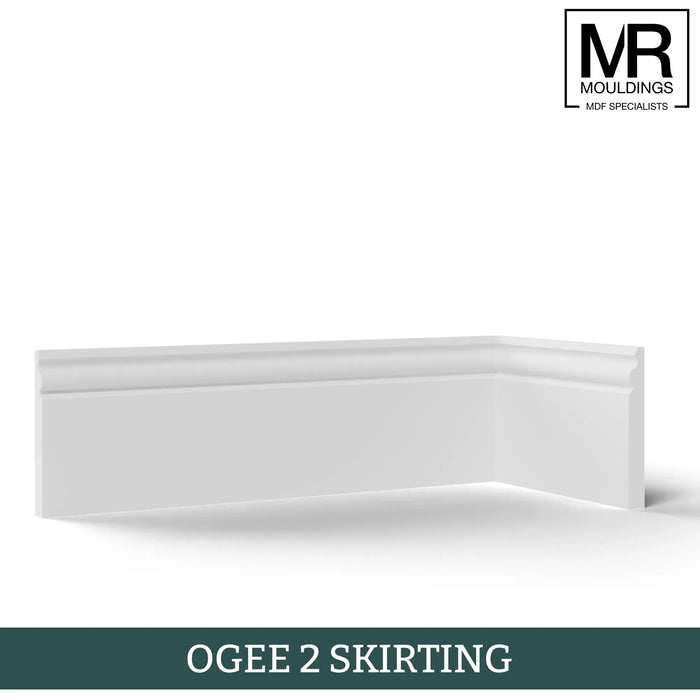 Ogee 2 MDF Skirting Board-MR Mouldings Ltd