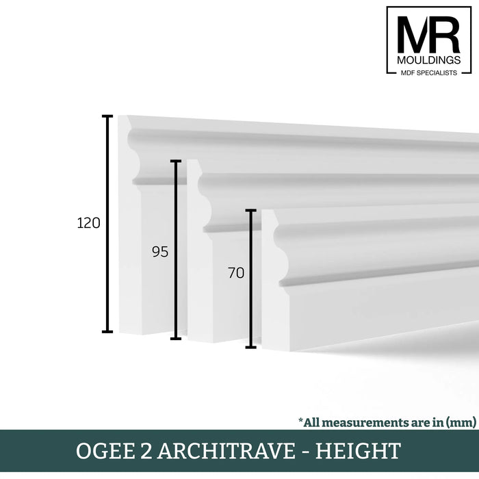 Ogee MDF Architrave 2-MR Mouldings Ltd