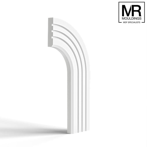 Splayed and 3x Groove Flexible MDF Architrave Board-MR Mouldings Ltd
