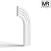 Splayed and 3x Groove Flexible MDF Architrave Board-MR Mouldings Ltd
