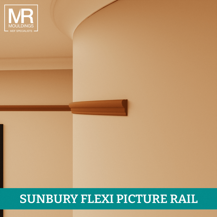 Regency Flexible MDF Picture Rail Mould-MR Mouldings Ltd