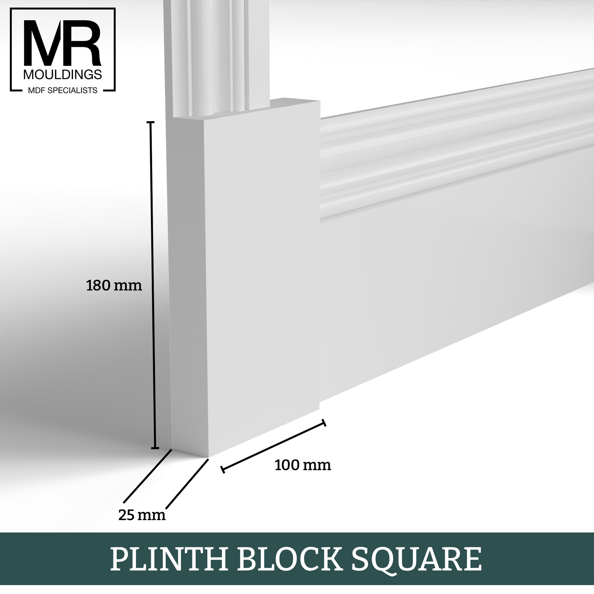 Square MDF Plinth Block Square MDF Plinth Block
