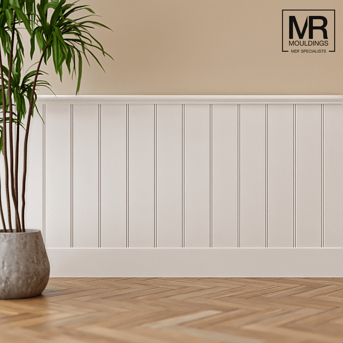 Decorative Bullnosed MDF Rebated Dado Trim-MR Mouldings Ltd