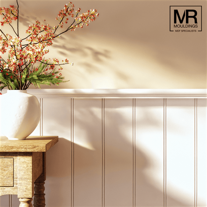 Decorative Bullnosed MDF Rebated Dado Trim-MR Mouldings Ltd