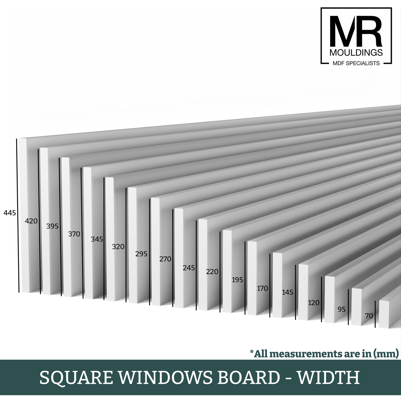 Square Edge MDF Window Board | Clean Modern Made to Order MDF