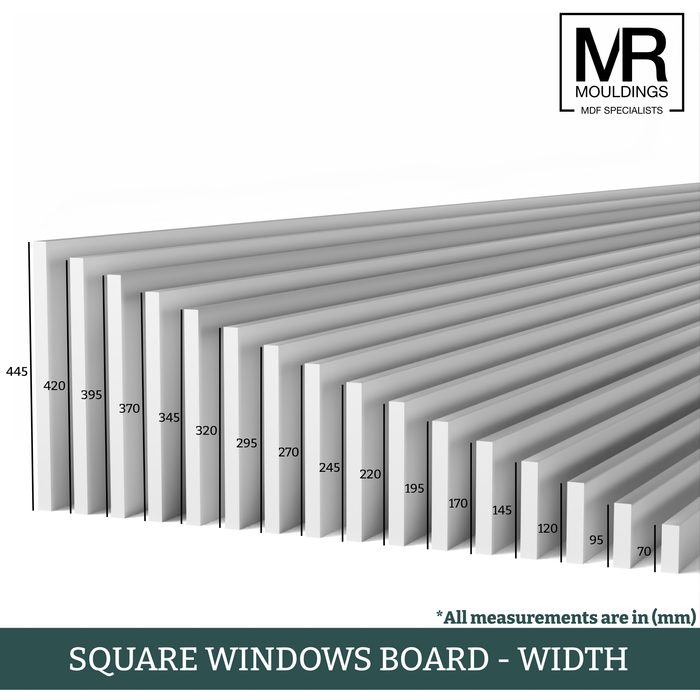 Square Edge MDF Window Board-MR Mouldings Ltd