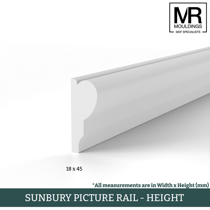 Regency MDF Picture Rail-MR Mouldings Ltd