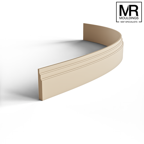 Big Stepped 3 MDF Flexible Skirting Board-MR Mouldings Ltd