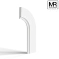Scallop Flexible MDF Architrave Board-MR Mouldings Ltd