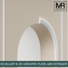 Scallop and 2x Groove Flexible MDF Architrave Board-MR Mouldings Ltd