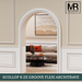 Scallop and 2x Groove Flexible MDF Architrave Board-MR Mouldings Ltd