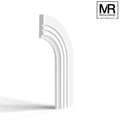 Scallop and 2x Groove Flexible MDF Architrave Board-MR Mouldings Ltd