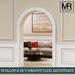 Scallop and 2x V Groove Flexible MDF Architrave Board-MR Mouldings Ltd