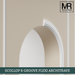 Scallop and Groove Flexible MDF Architrave Board-MR Mouldings Ltd