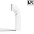 Scallop and Groove Flexible MDF Architrave Board-MR Mouldings Ltd