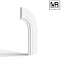 Scallop and V Groove Flexible MDF Architrave Board-MR Mouldings Ltd
