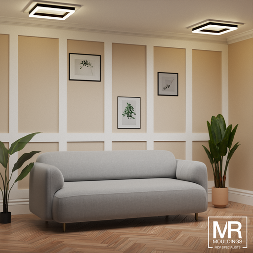 18mm Square Strips Wall Panel Kit-MR Mouldings Ltd